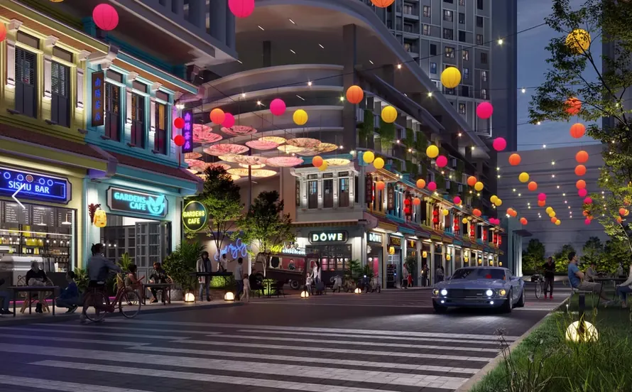 The Aldenz Nanyang Street evening lifestyle retail